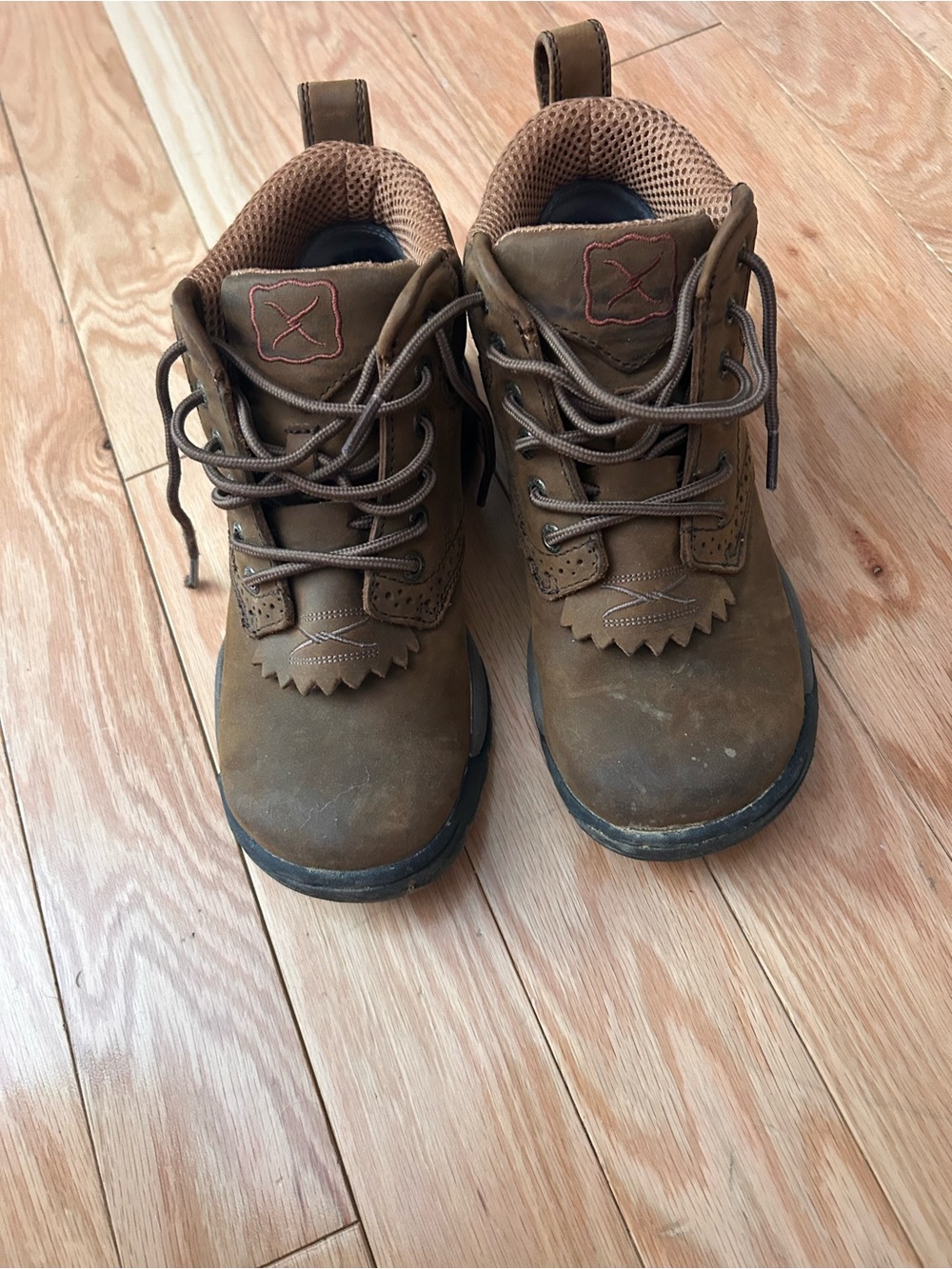 Twisted X Brown Lace-Up Womens Winter Boots